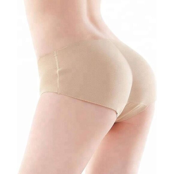Shaper Padded Bottom Panty or Hip Pads Stretchable Skin Color XL NEW - Picture 6 of 9